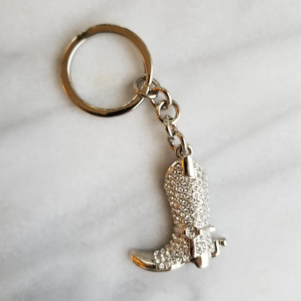 Cowboy boot key chain